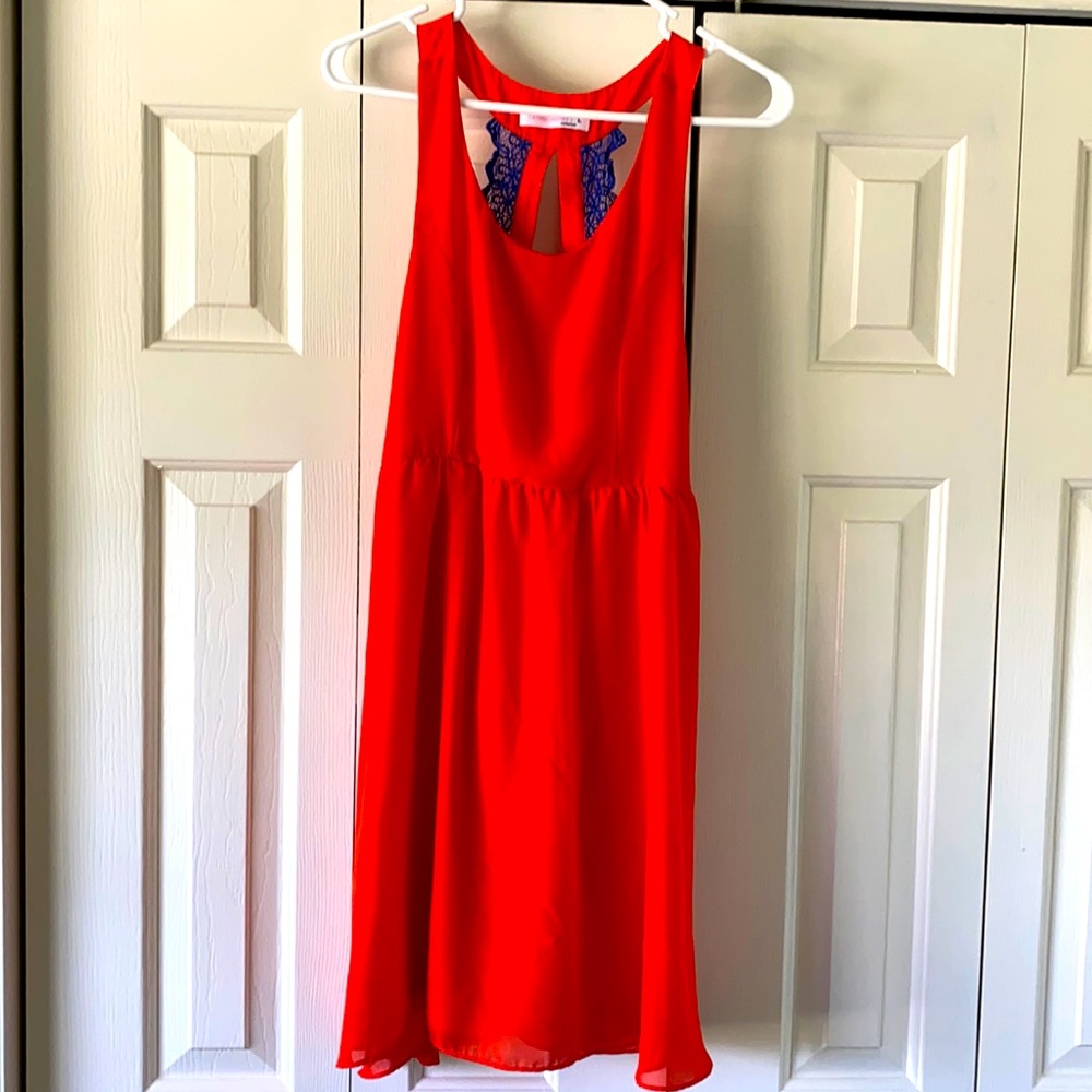 Orange and blue gameday dress